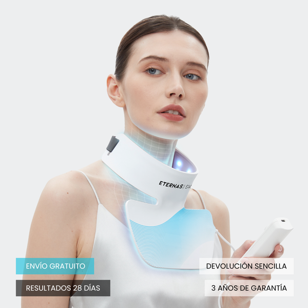 Máscara LED Infrarroja Profesional Cuello y Escote - 850nm Silicona de Grado Médico
